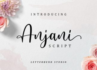Anjani Calligraphy Font