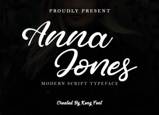 Anna Jones Script Font