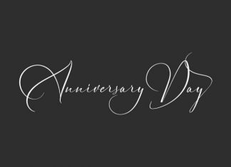 Anniversary Day Script Font
