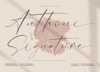 Anthoni Signature Script Font