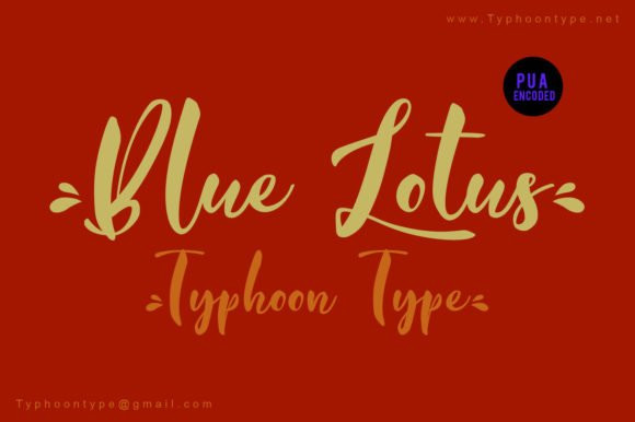 Blue Lotus Script Font