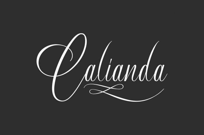 Calianda Calligraphy Font