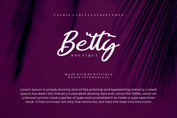 Cathie Script Font