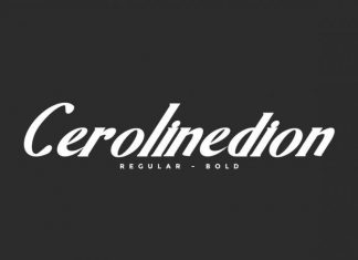 Cerolinedion Serif Font