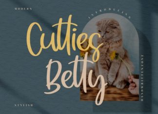 Cutties Betty Script Font