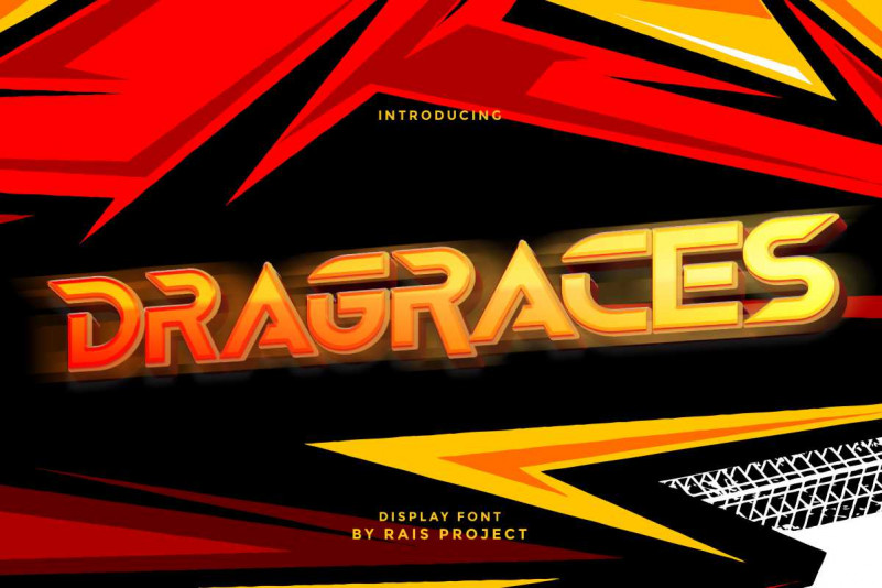 Dragraces Display Font