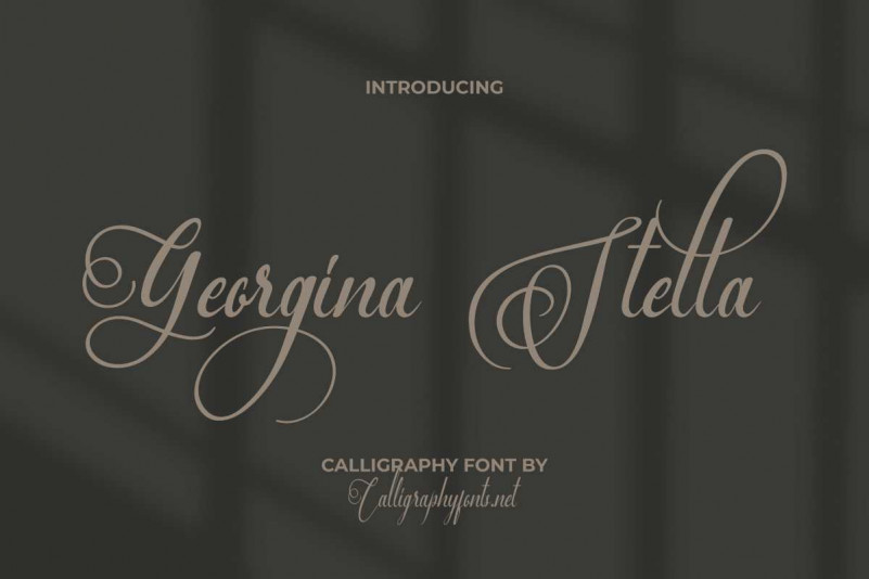 Georgina Stella Script Font