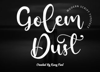 Golem Dust Script Font