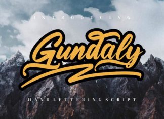 Gundaly Script Font