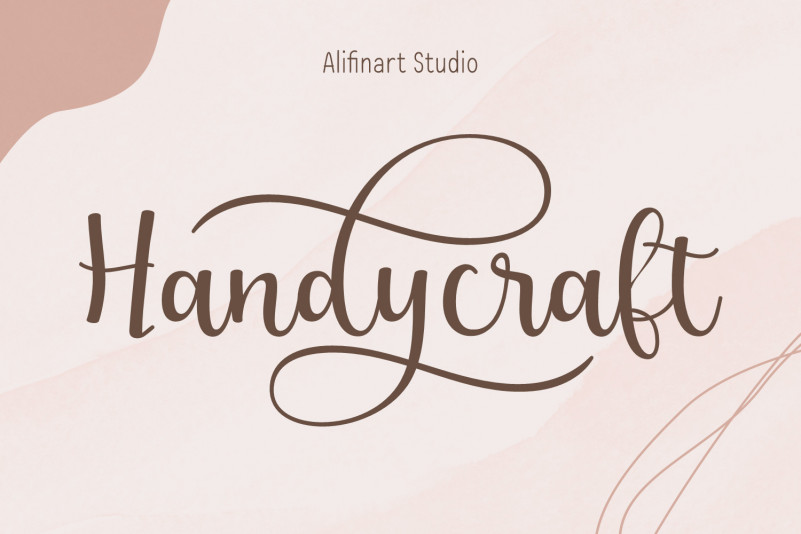 Handycraft Calligraphy Font