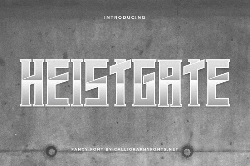 Heistgate Display Font