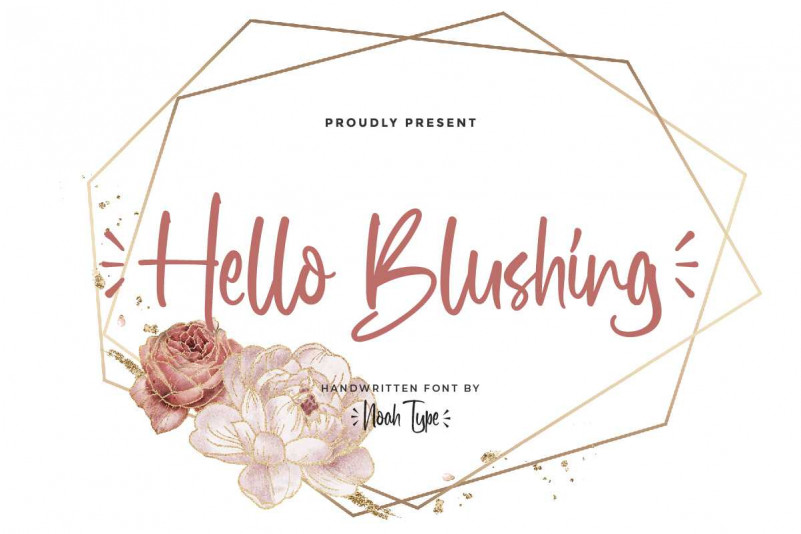 Hello Blushing Script Font