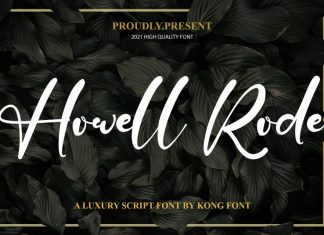 Howell Rode Script Font