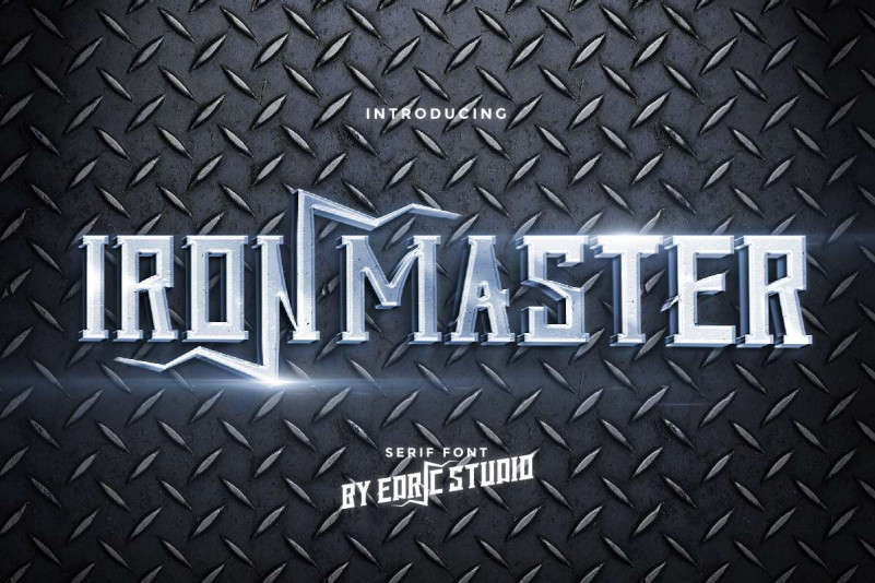 Iron Master Display Font