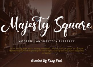 Majesty Square Calligraphy Font