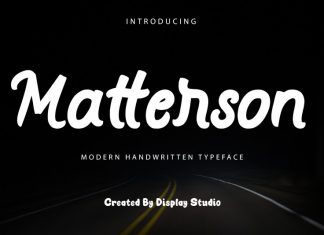 Matterson Handwritten Font