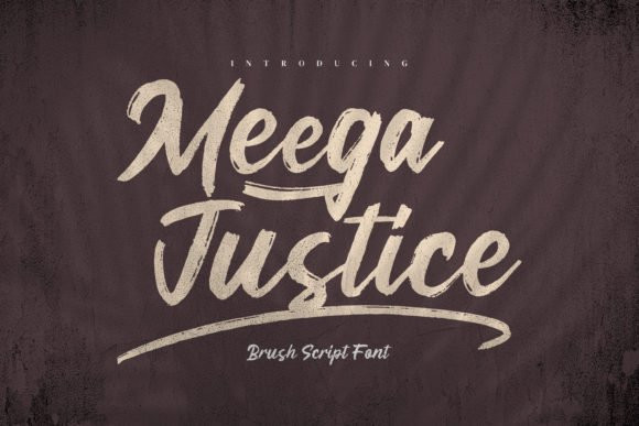 Meega Juctice Brush Font