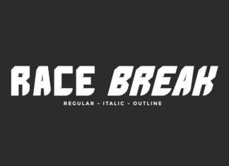 Race Break Display Font