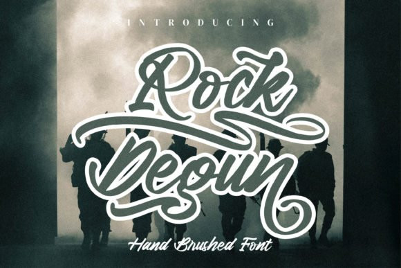 Rock Degun Brush Font