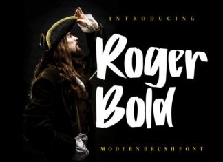 Roger Bold Brush Font