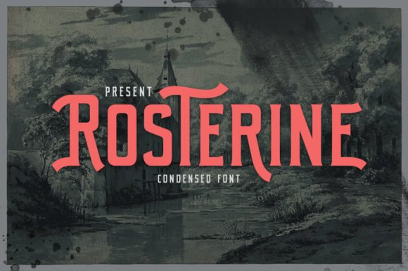 Rosterine Display Font