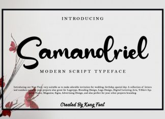 Samandriel Script Font