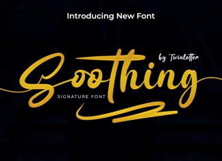 Soothing Script Font