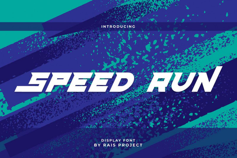 Speed Run Display Font