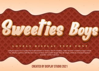 Sweeties Boys Display Font