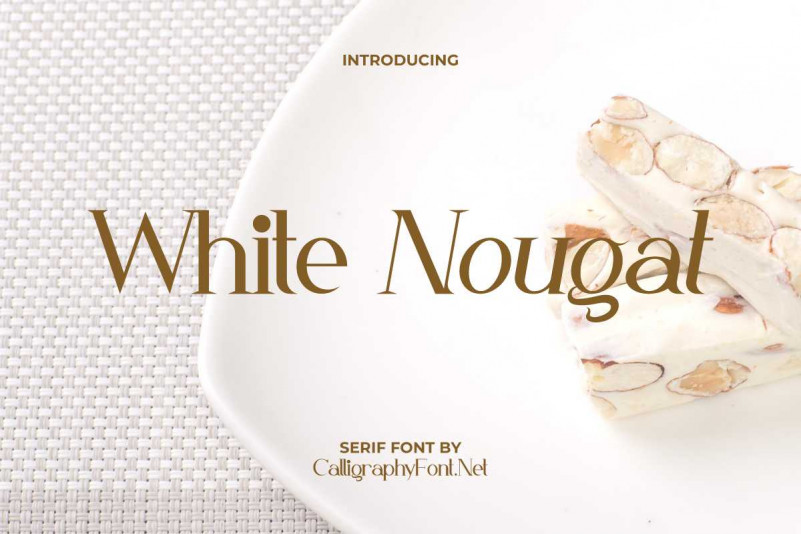 White Nougat Serif Font