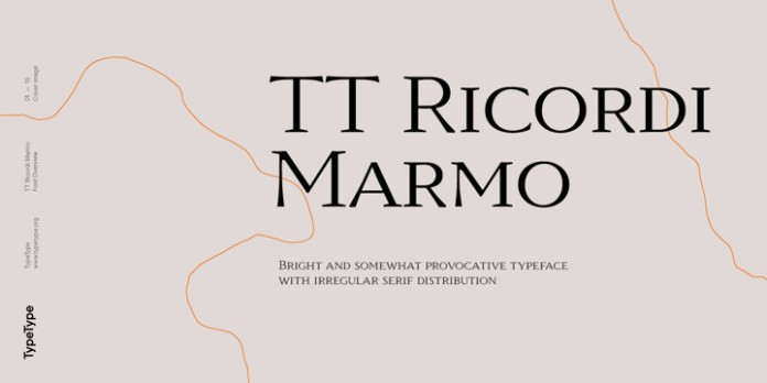 TT Ricordi Marmo Serif Font