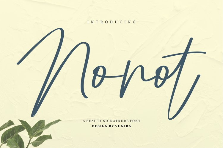 Nonot Handwritten Font