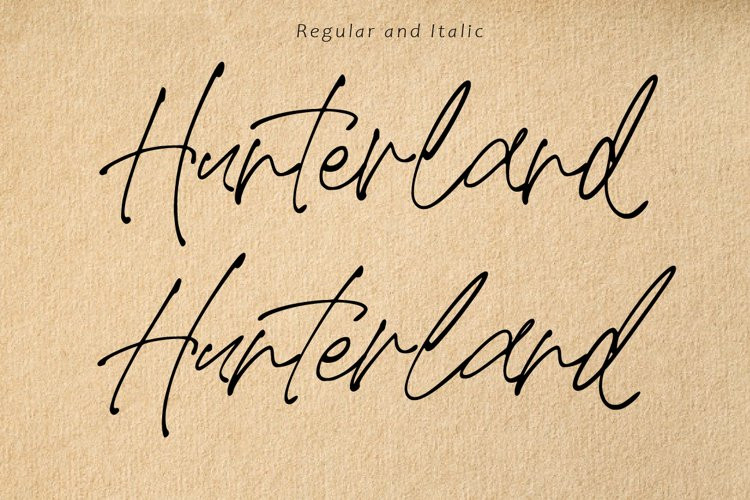 Hunterland Handwritten Font