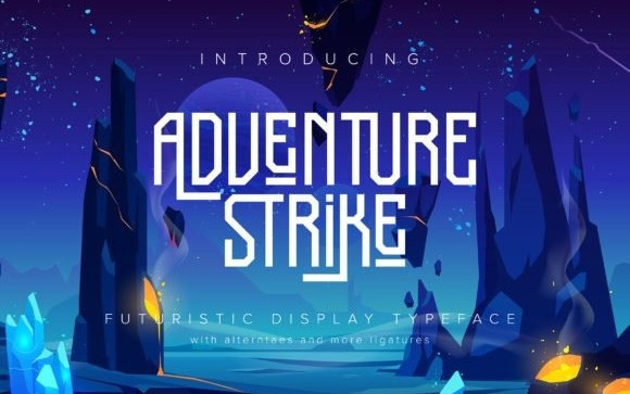 Adventure Strike Display Font