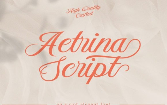 Aetrina Calligraphy Font