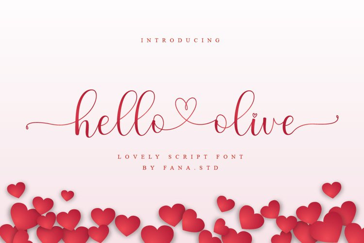 Hello Olive Calligraphy Font