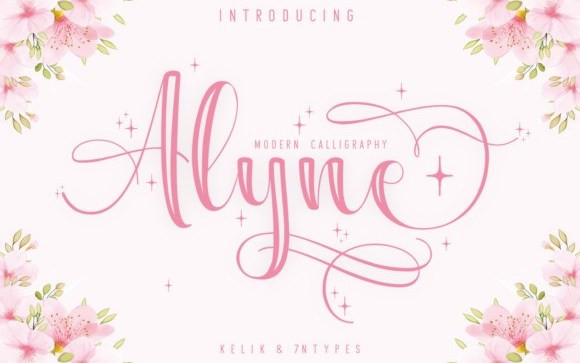 Alyne Calligraphy Font