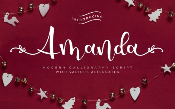 Amanda Script typeface