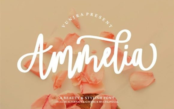 Ammelia Handwritten Font