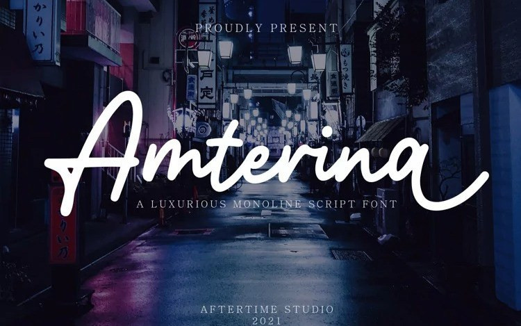 Amterina Script Font