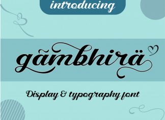 Gambhira Calligraphy Font