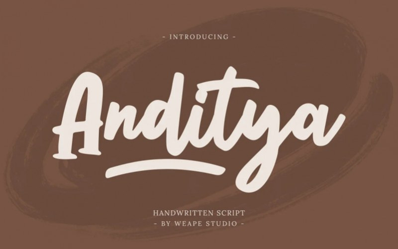 Anditya Script Font