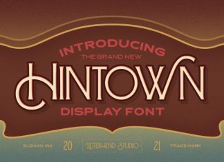 Hintown Display Font