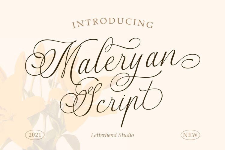 Maleryan Calligraphy Font