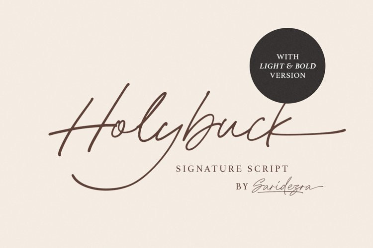 Holybuck Handwritten Font