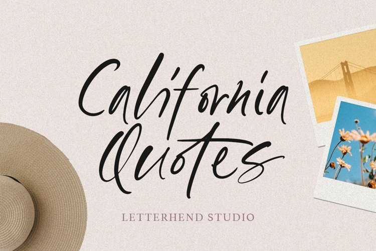 California Quotes Script Font