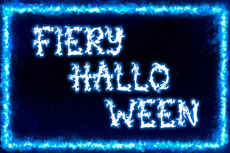 Spooky Flames Display Font