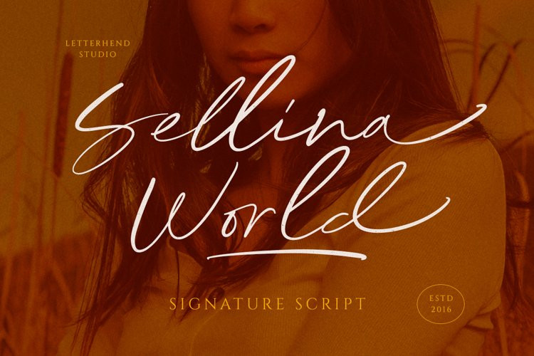 Sellina Word Handwritten Font