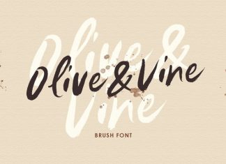 Olive Vine Brush Font