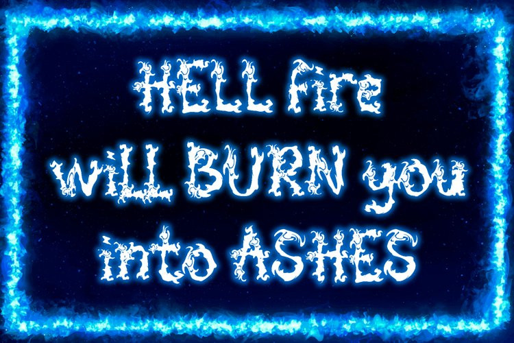 Spooky Flames Display Font